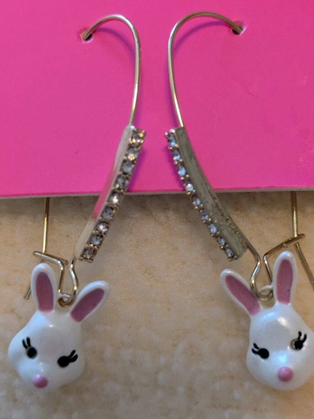Betsey Johnson Bunny Dangle Earrings - NEW